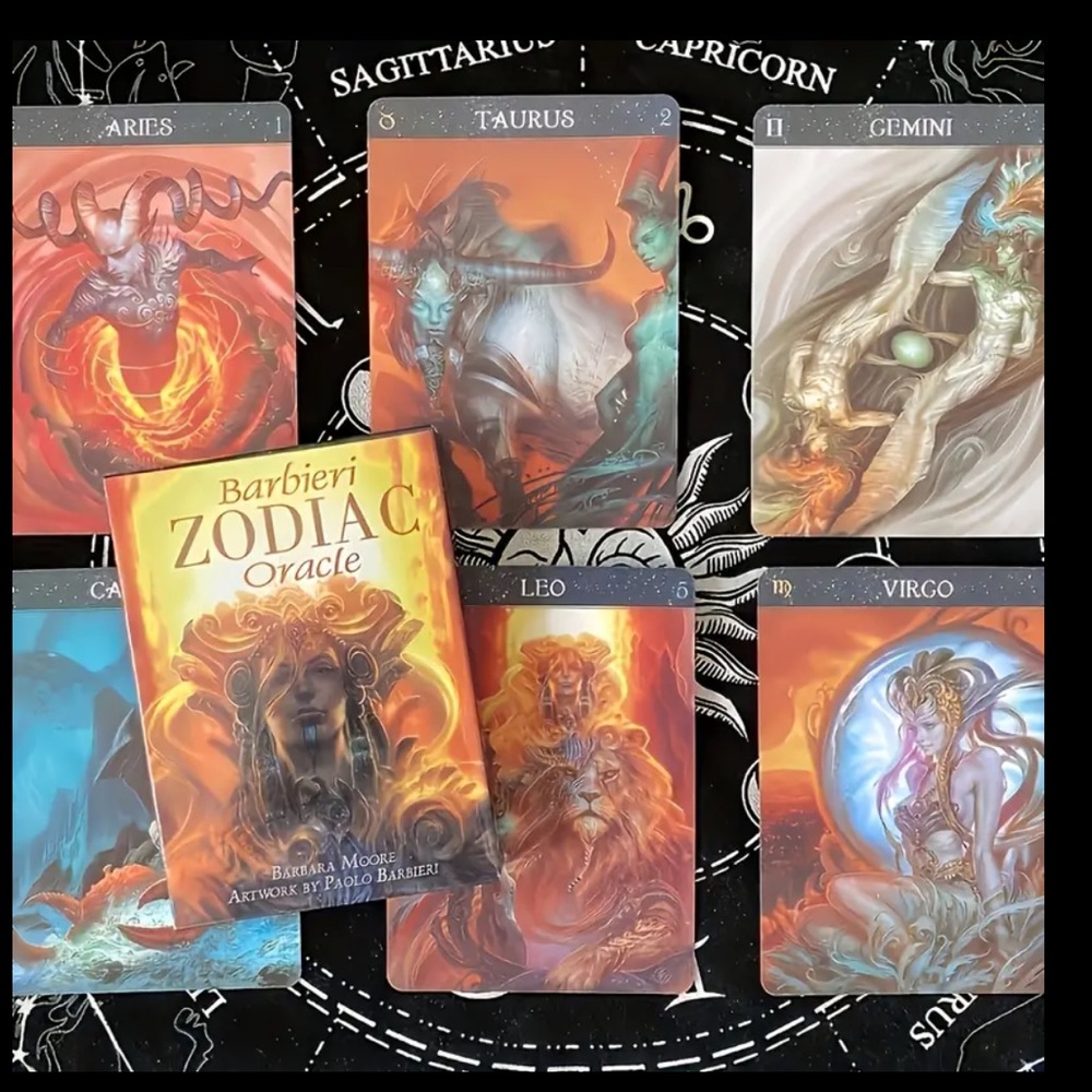 Zodiac Oracle Deck, Fortune Telling Card Games For Fun, Divination